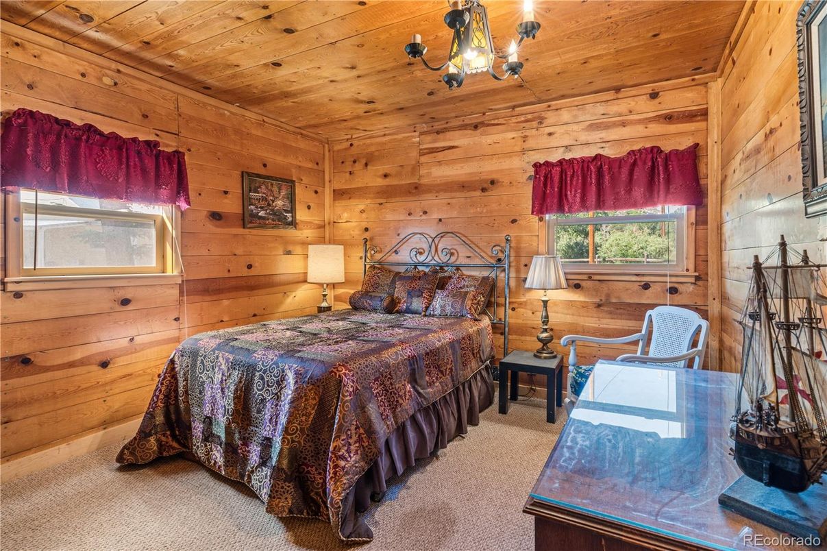 Bedroom, Interior, Wooden Ceilings, Wooden Walls
