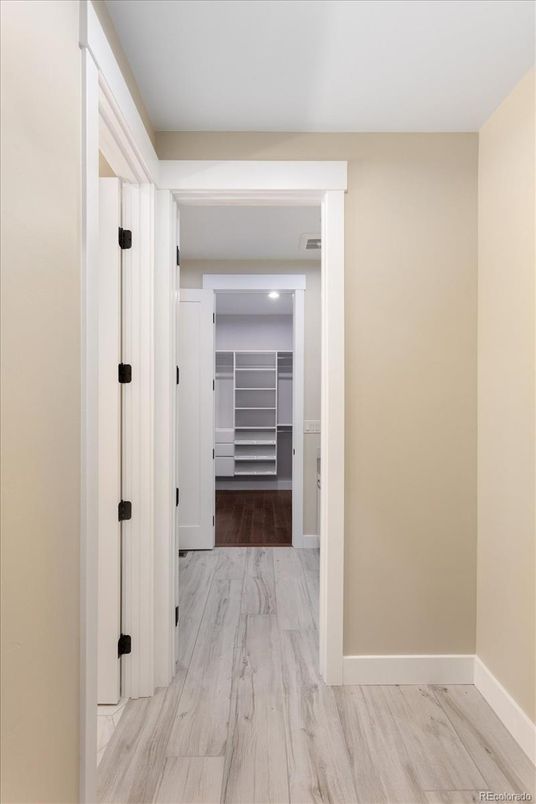 Interior, Marble, Recessed Lighting, Walk-in Closets, Wood Texture Flooring