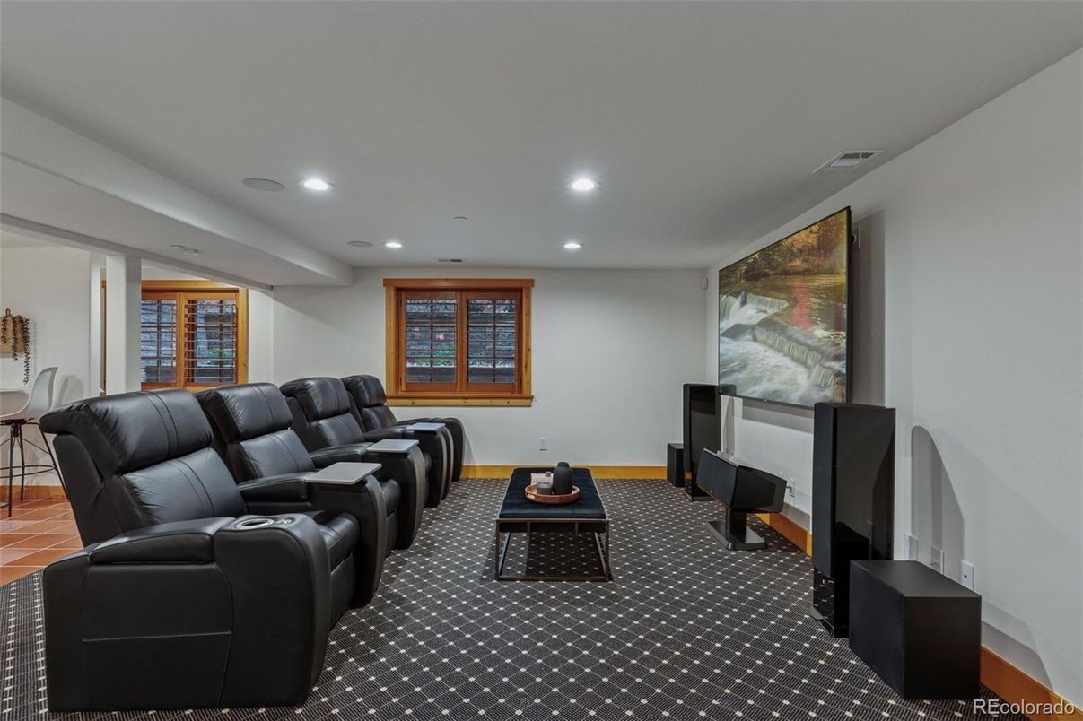 Home Theatre Room, Interior, Recessed Lighting, Theatre Room