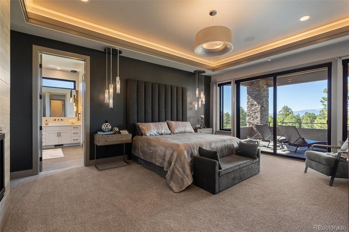 Bedroom, Interior, Pendant Lights, Recessed Lighting