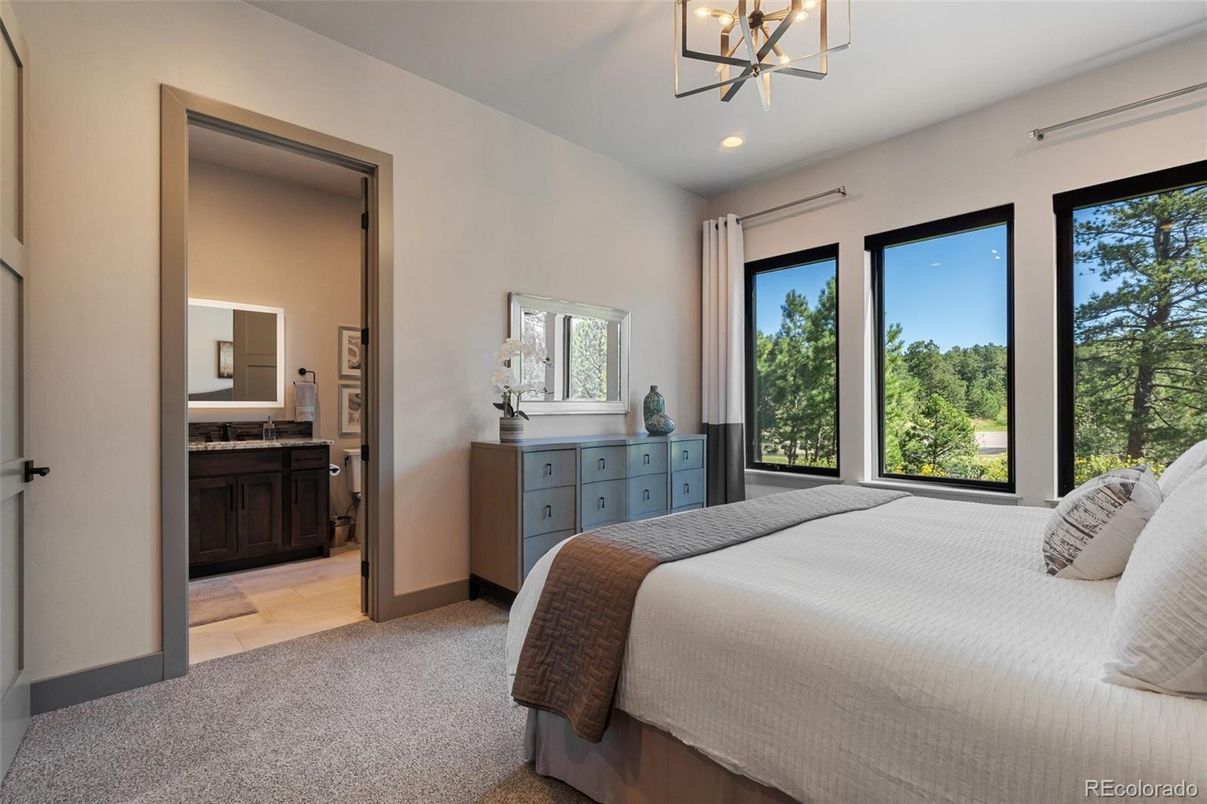 Bedroom, Interior, Pendant Lights, Recessed Lighting