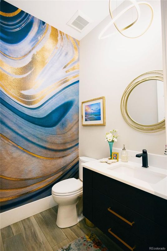 Bathroom, Interior, Wood Texture Flooring