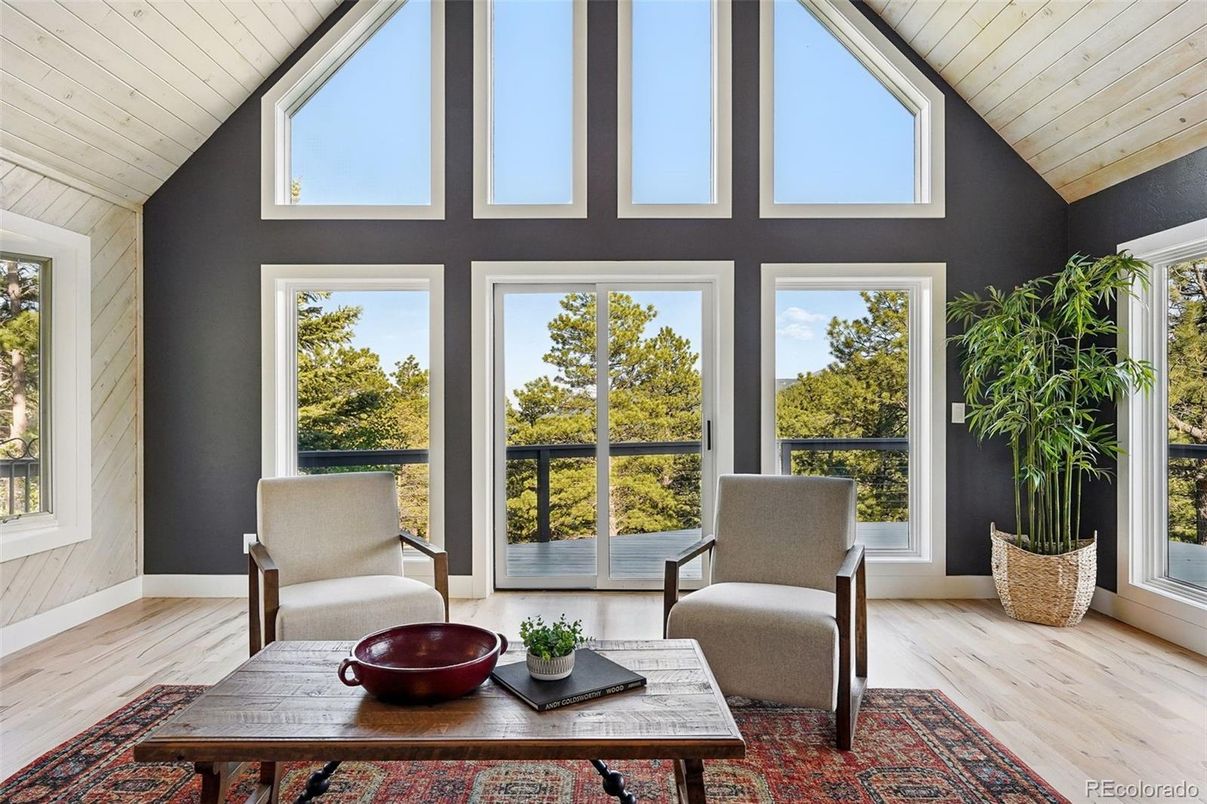 Interior, Sun Room, Wood Texture Flooring