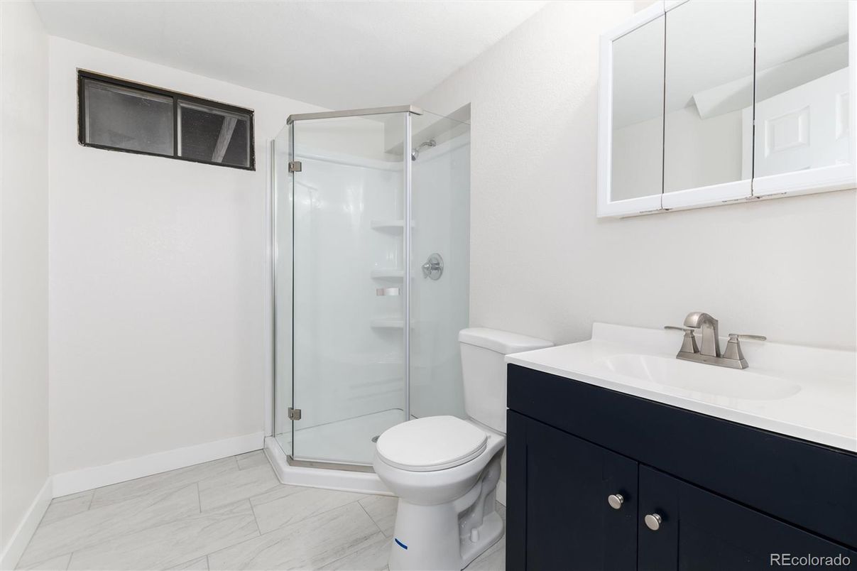 Bathroom, Glass Shower, Interior, Marble