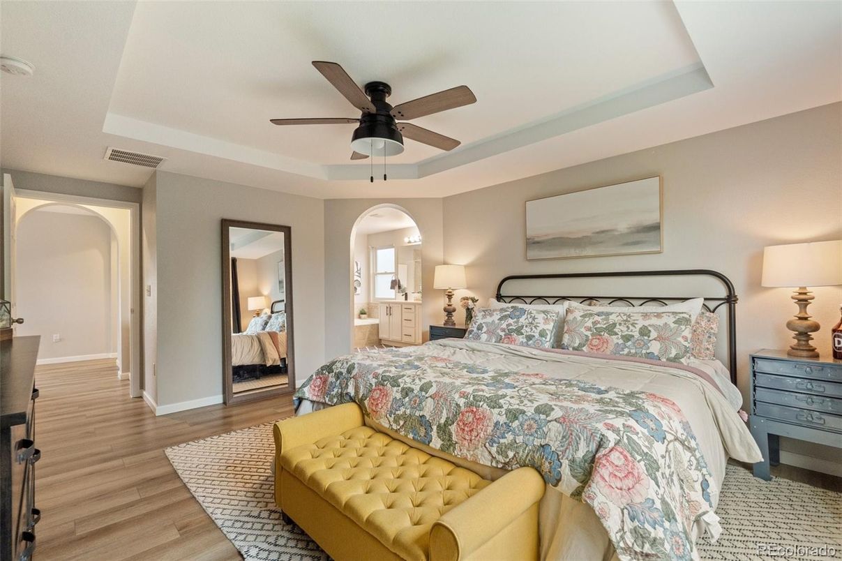 Bedroom, Interior, Wood Texture Flooring