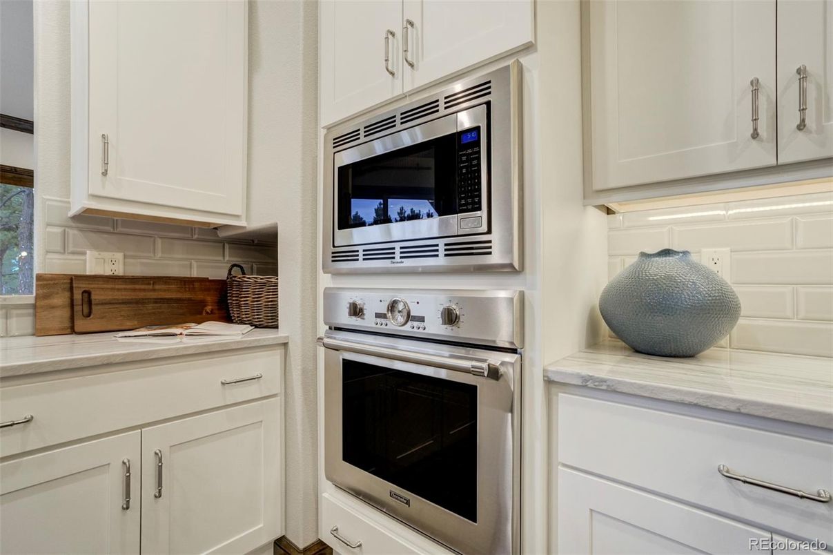 Interior, Kitchen, Stainless Steel Appliances, Tile Countertops