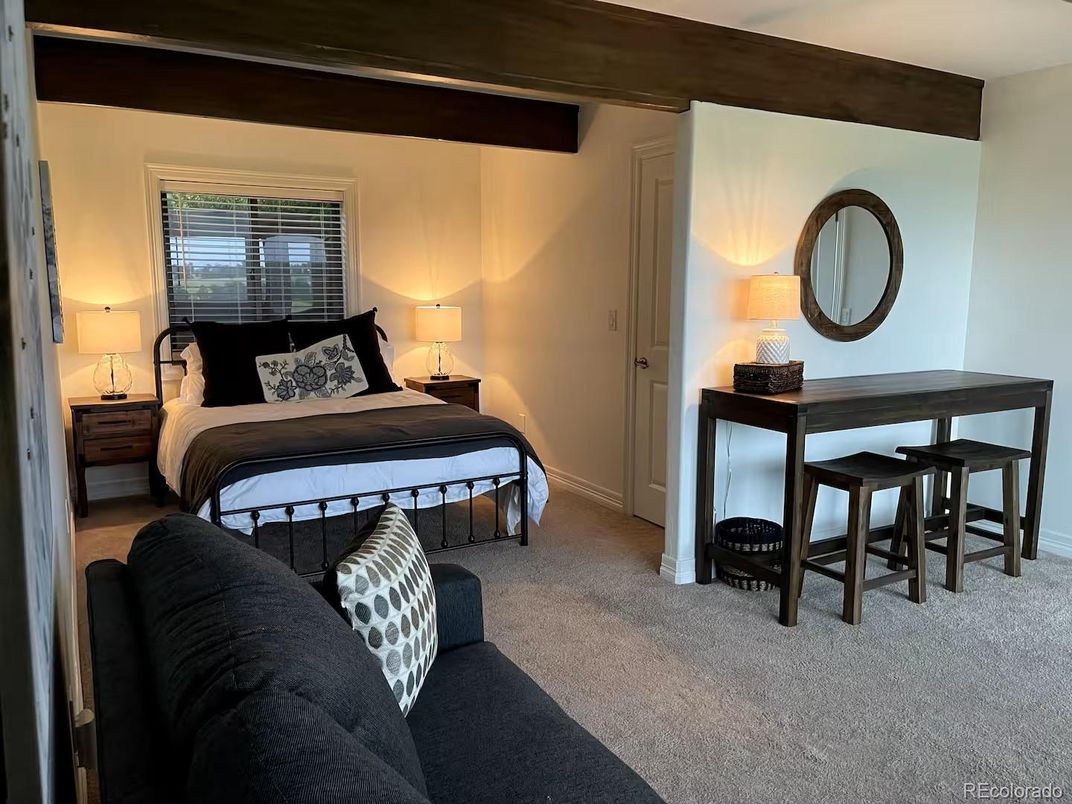 Bedroom, Interior, Wooden Beams