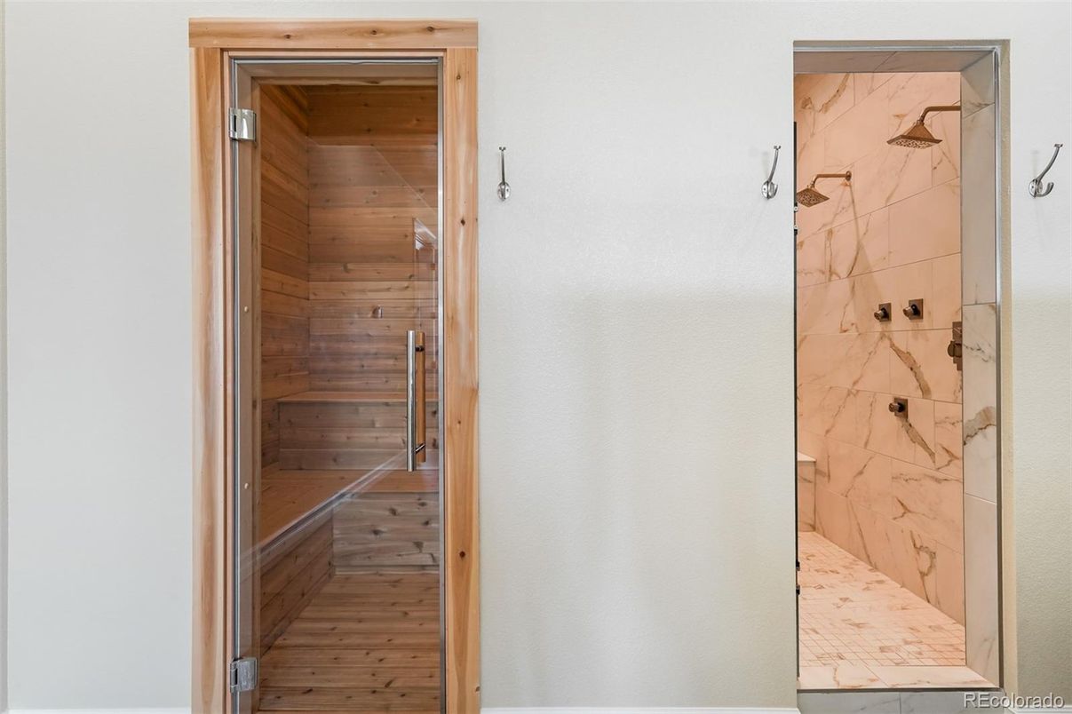 Interior, Marble Walls, Sauna Room