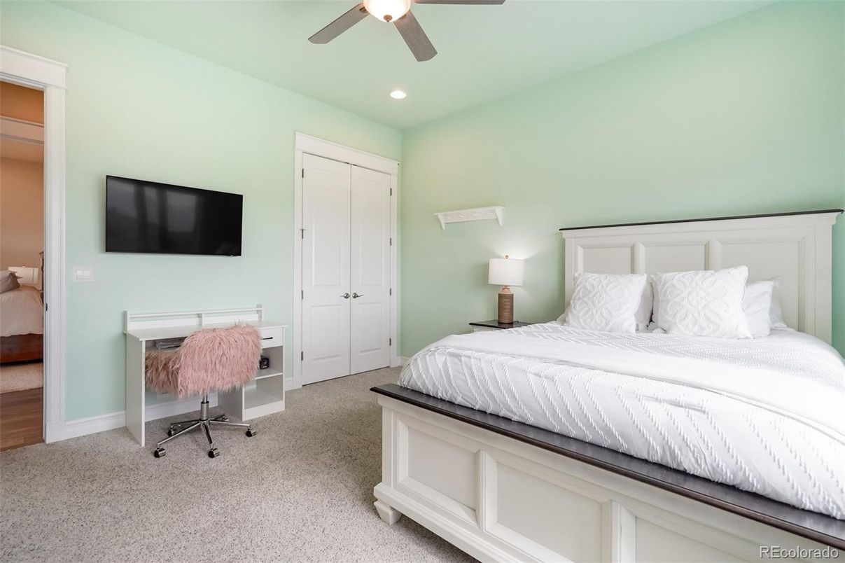 Bedroom, Home Office, Interior, Recessed Lighting