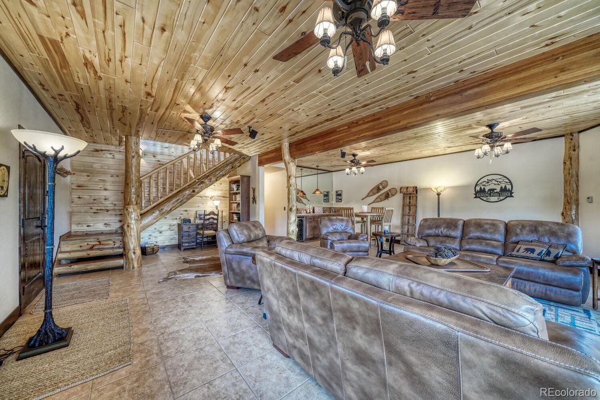 Interior, Living room, Wooden Ceilings, Wooden Walls