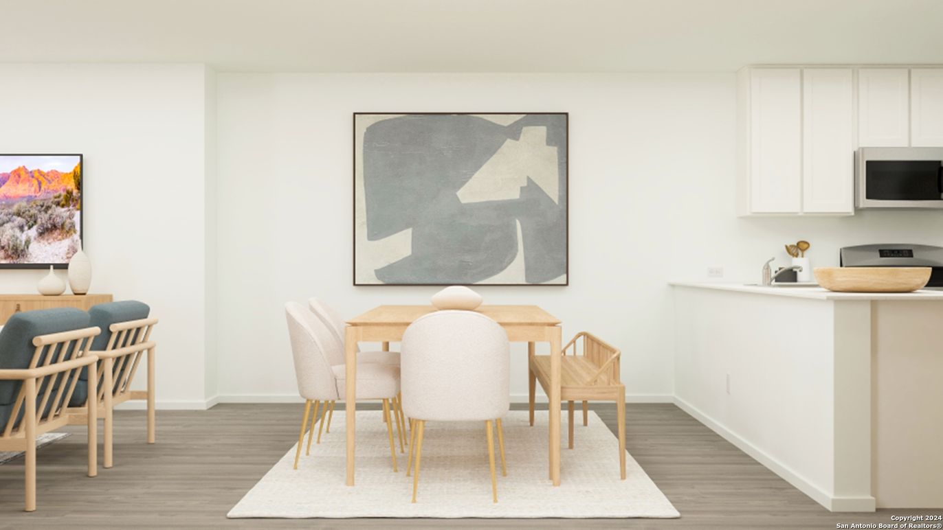 Dining room, Interior, Wood Texture Flooring