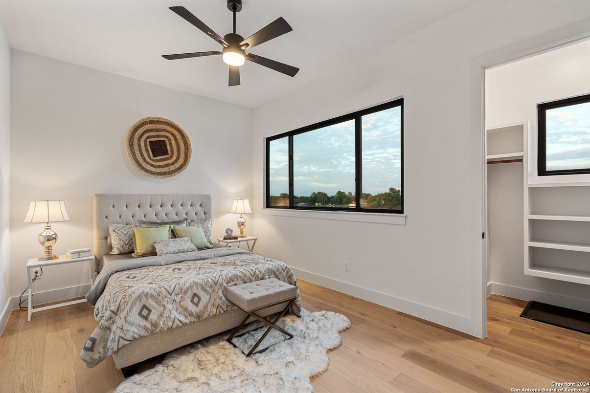 Bedroom, Interior, Wood Texture Flooring