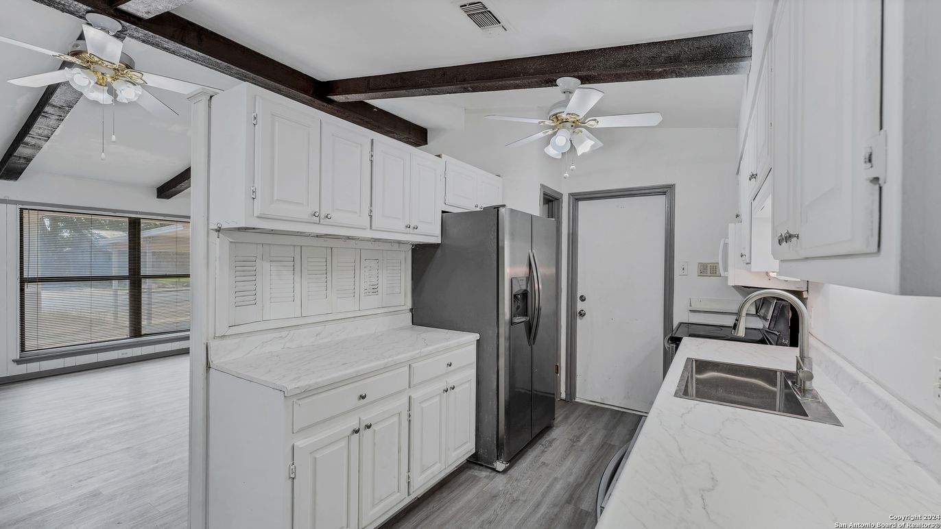 Interior, Kitchen, Wooden Beams, Wood Texture Flooring