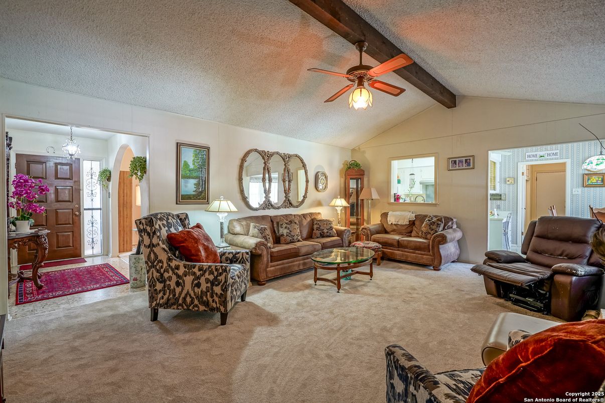 Interior, Living room, Wooden Beams