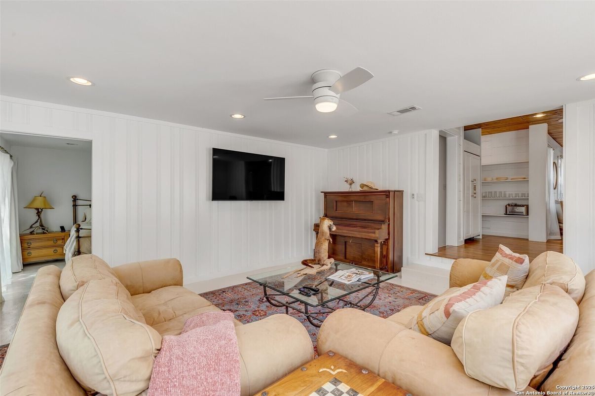 Interior, Living room, Recessed Lighting