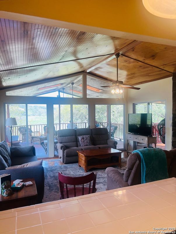 Interior, Living room, Wooden Ceilings