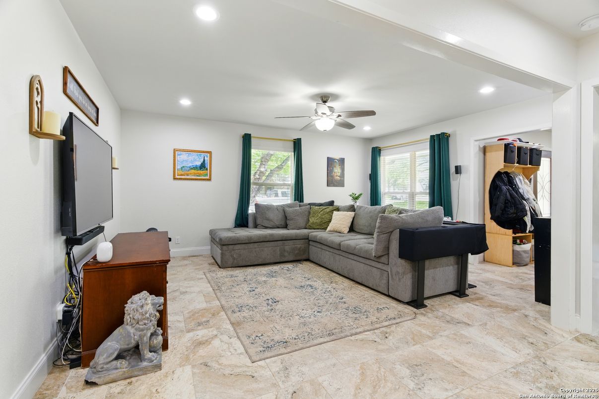 Interior, Living room, Recessed Lighting