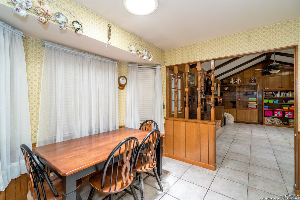 Dining room, Interior, Wooden Walls