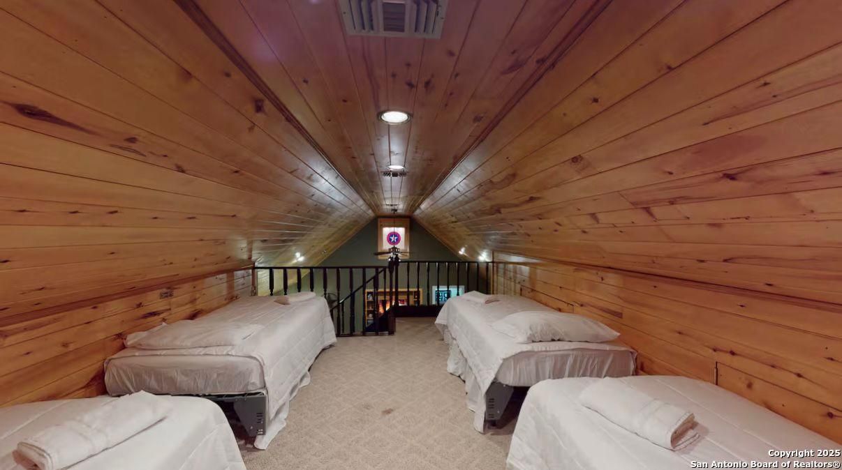 Bedroom, Interior, Wooden Ceilings, Wooden Walls