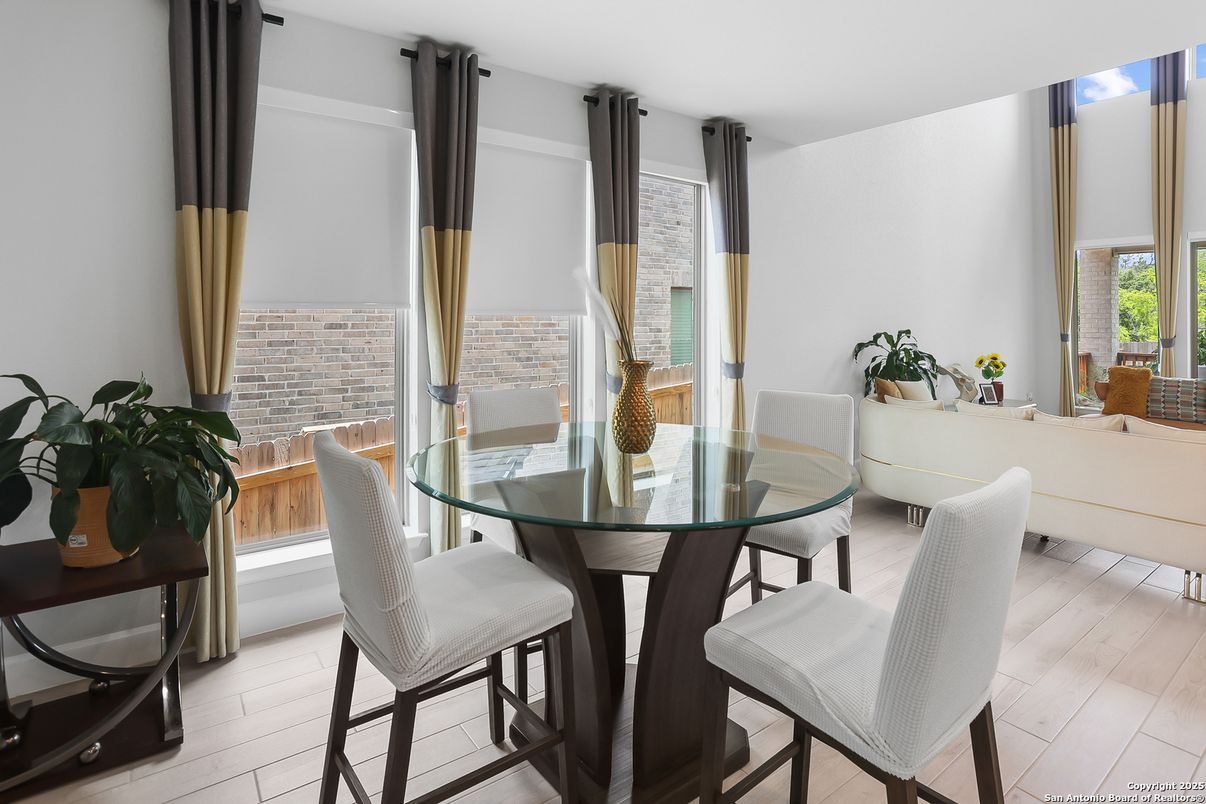 Dining room, Interior, Wood Texture Flooring