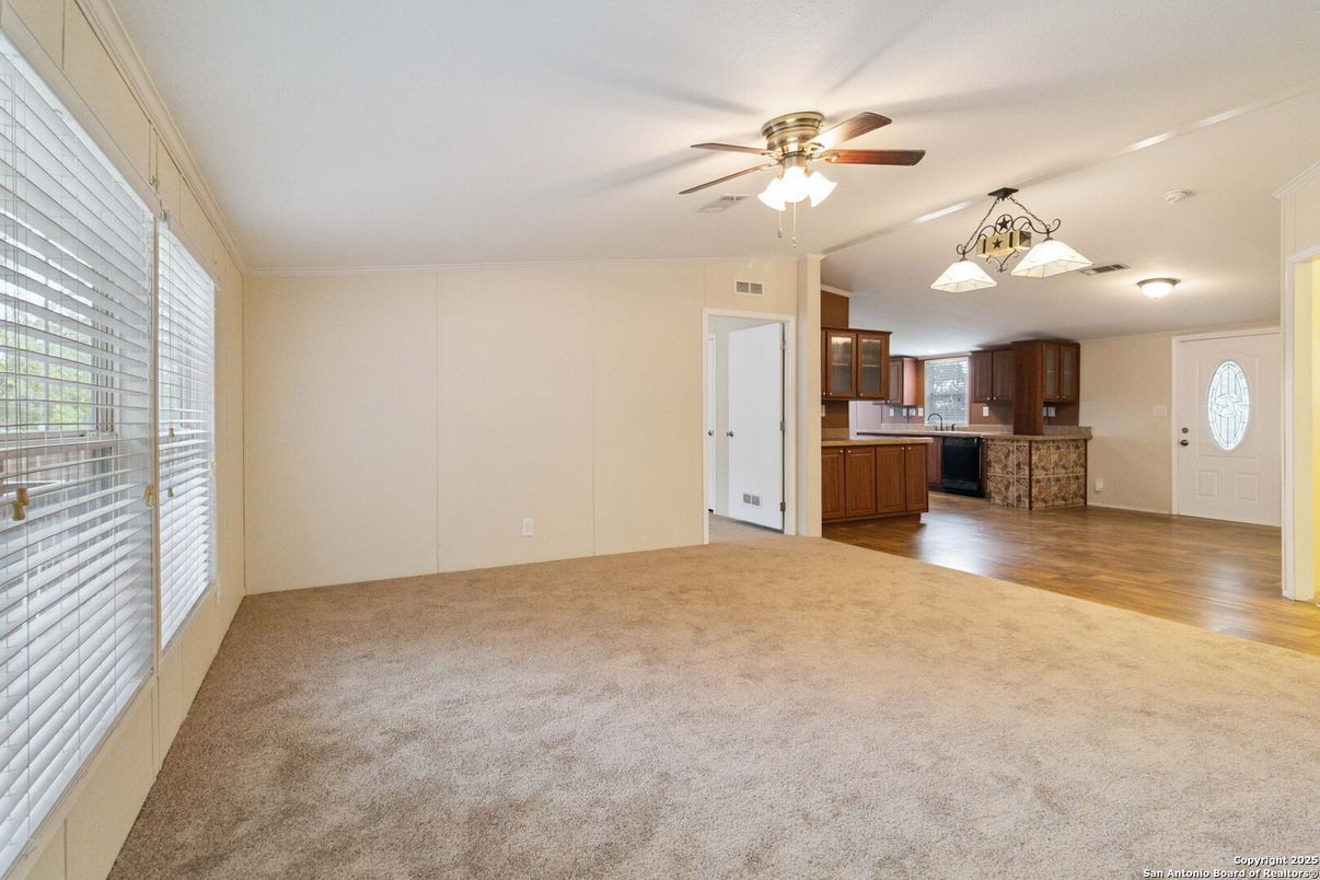 Empty room, Interior, Kitchen, Wood Texture Flooring