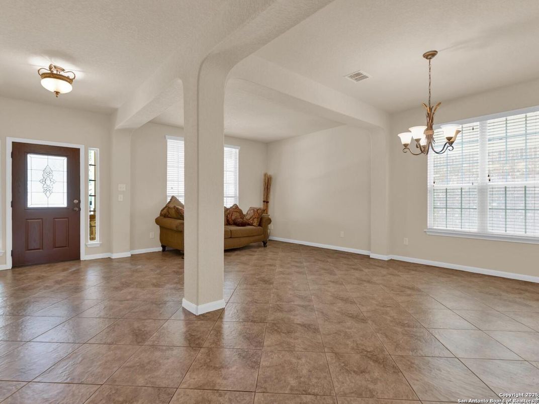 Chandelier, Empty room, Interior