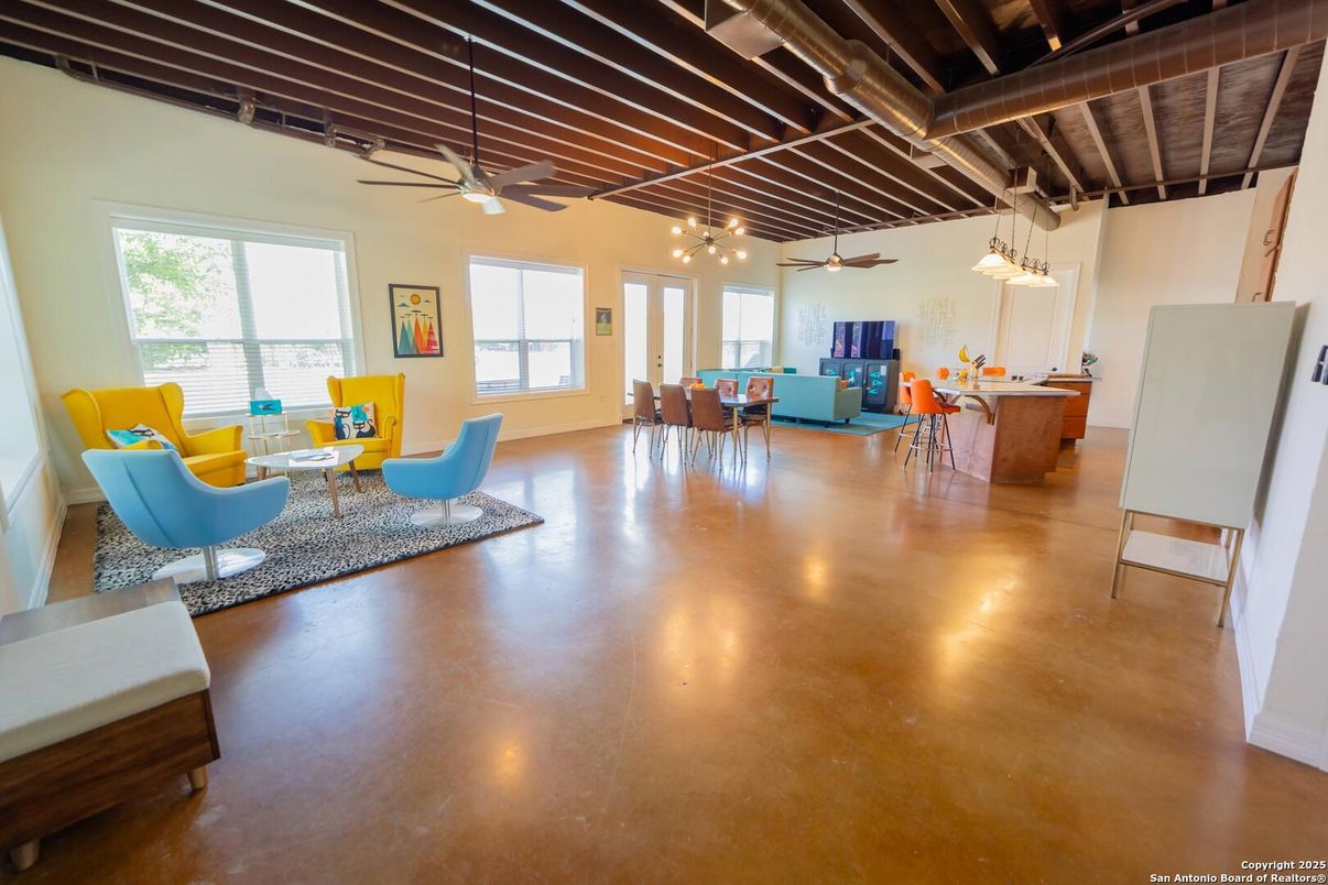 Dining room, Interior, Living room, Pendant Lights, Wooden Beams