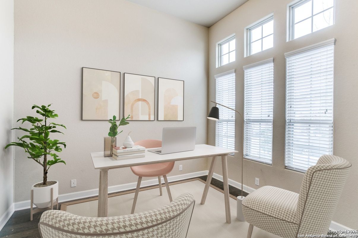 Home Office, Interior, Wood Texture Flooring
