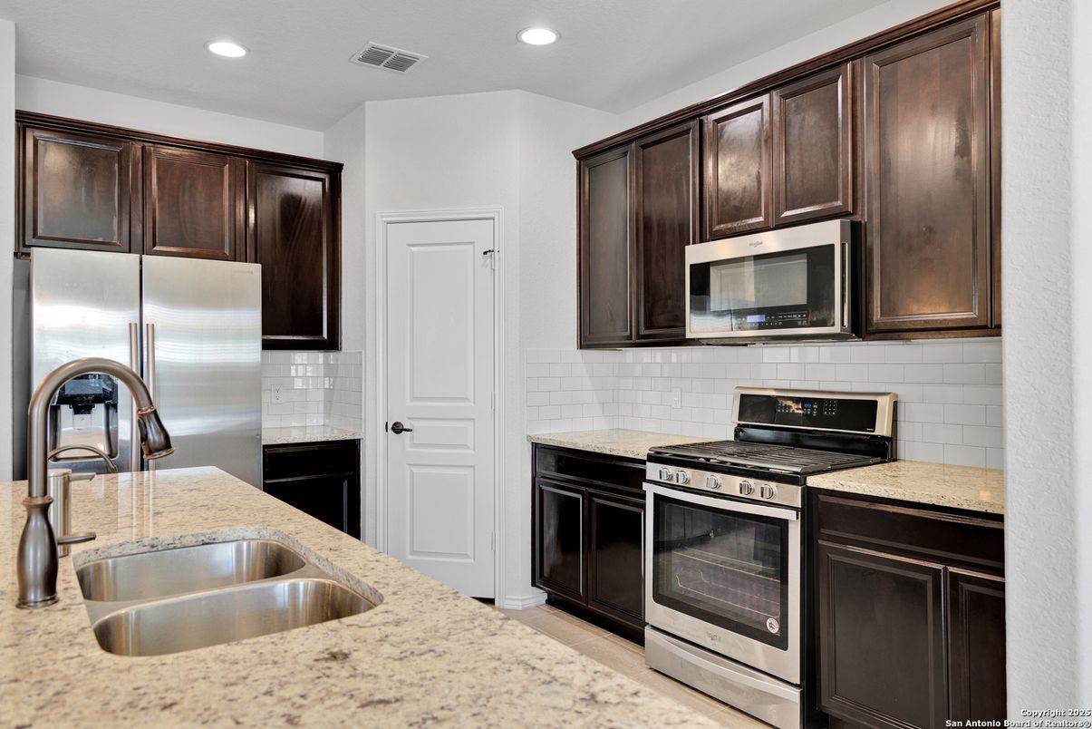 Interior, Kitchen, Recessed Lighting, Stainless Steel Appliances