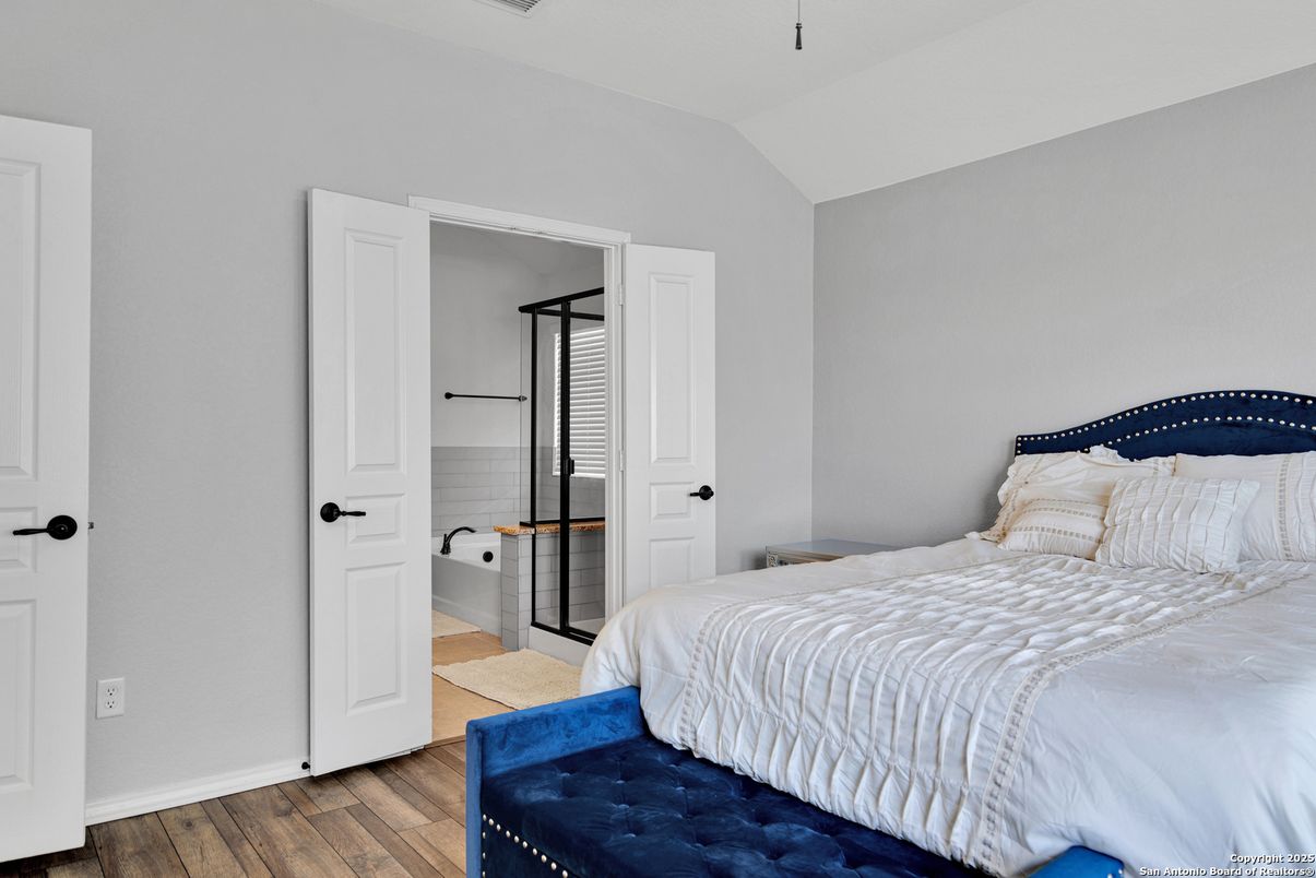 Bedroom, Interior, Wood Texture Flooring