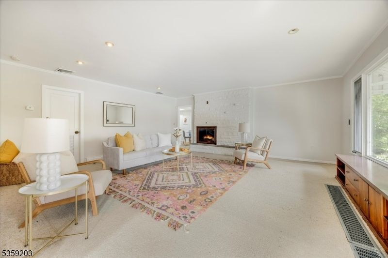 Fireplace, Interior, Living room, Recessed Lighting
