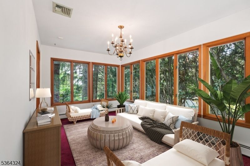 Chandelier, Interior, Living room