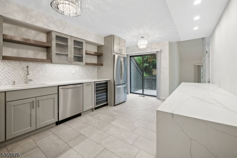 Interior, Kitchen, Recessed Lighting, Stainless Steel Appliances