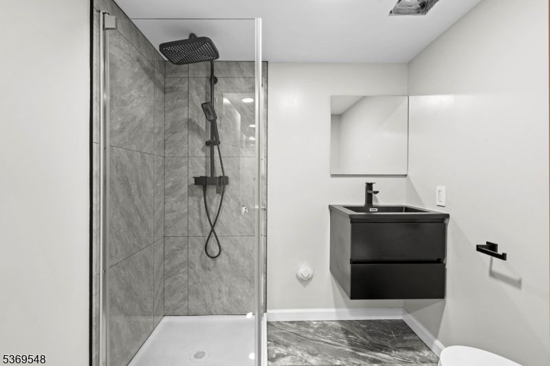 Bathroom, Glass Shower, Interior, Marble