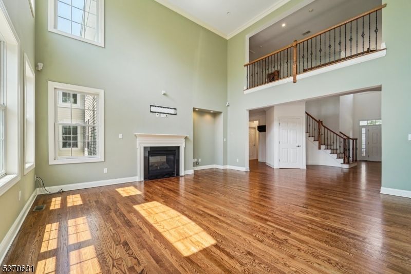 Fireplace, Interior, Recessed Lighting, Wood Texture Flooring