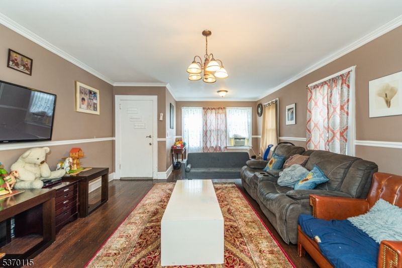 Chandelier, Interior, Living room, Wood Texture Flooring