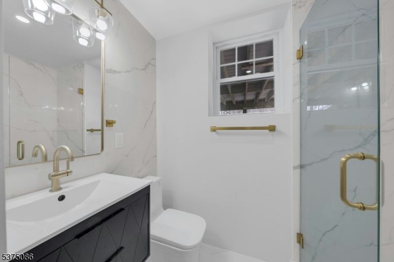 Bathroom, Glass Shower, Interior, Marble Walls