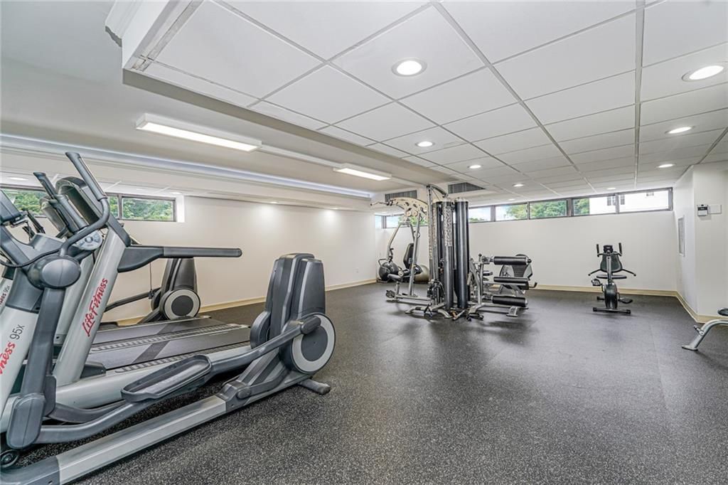 Fitness Equipment, Interior, Recessed Lighting
