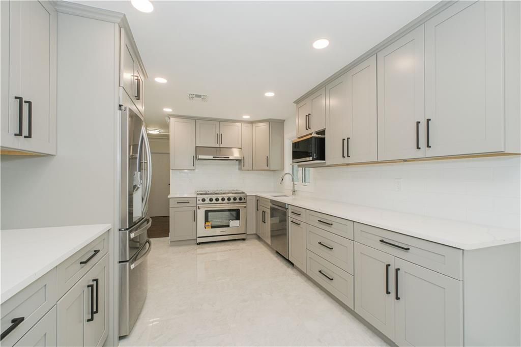 Interior, Kitchen, Recessed Lighting, Stainless Steel Appliances