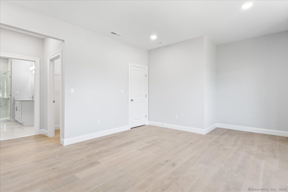 Empty room, Interior, Marble, Recessed Lighting, Wood Texture Flooring