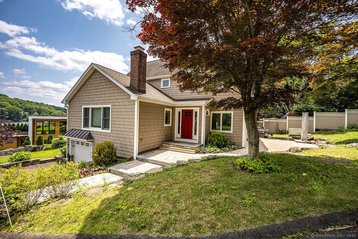 Attached, Backyard, Exterior, Facade, Cape Cod