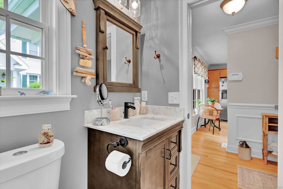 Bathroom, Interior, Wood Texture Flooring