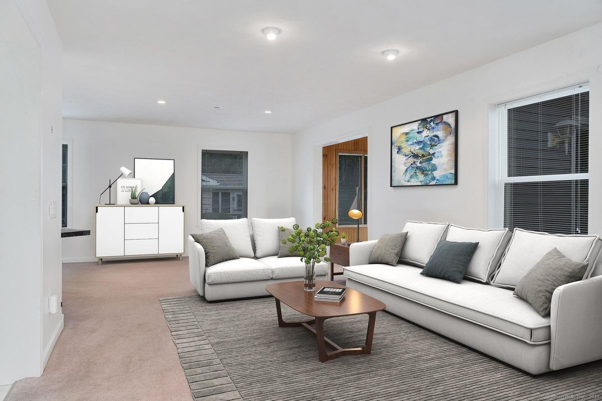 Interior, Living room, Recessed Lighting