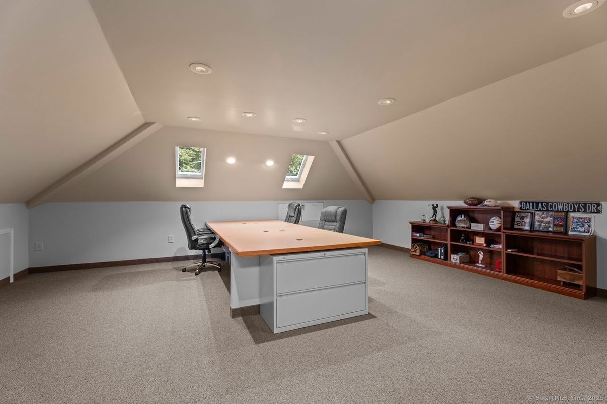 Home Office, Interior, Recessed Lighting