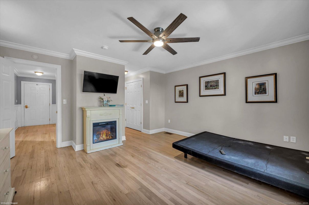 Fireplace, Interior, Wood Texture Flooring