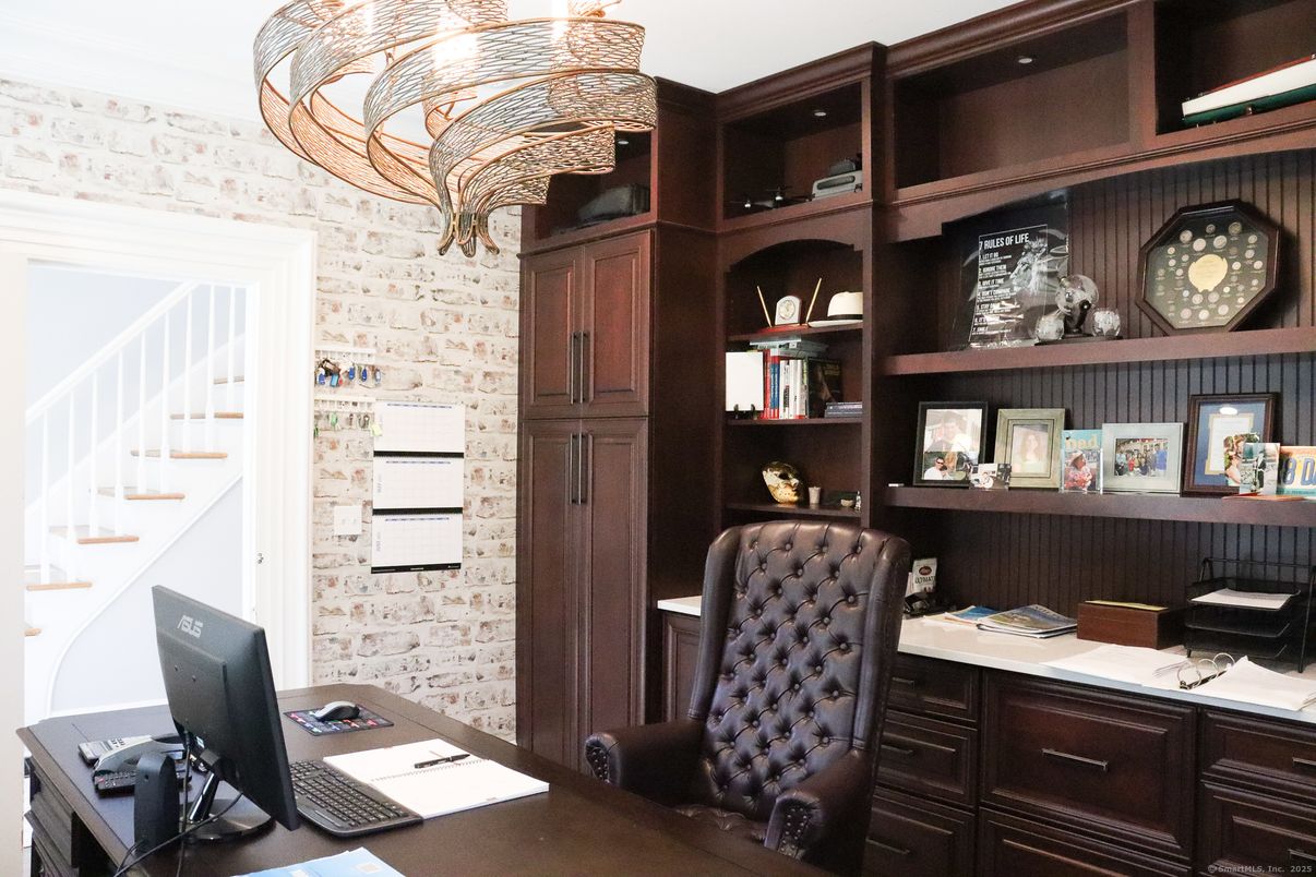 Home Office, Interior, Stone Walls