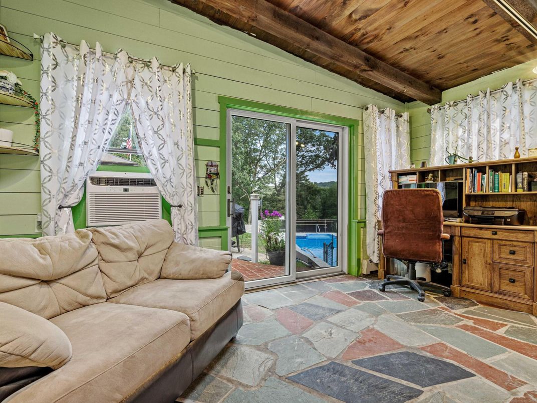Home Office, Interior, Wooden Beams, Wooden Ceilings