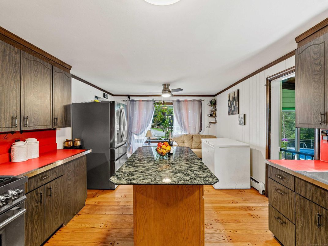 Interior, Kitchen, Wood Texture Flooring