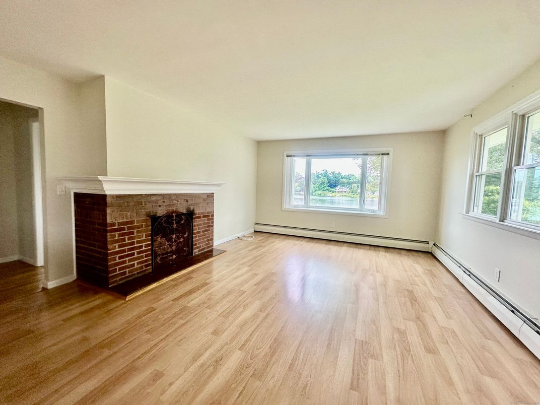 Empty room, Fireplace, Interior, Wood Texture Flooring