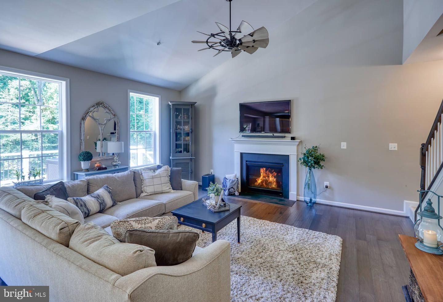 Fireplace, Interior, Living room, Wood Texture Flooring